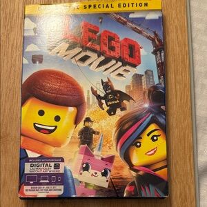 LEGO Movie DVD with Black and Silver Design